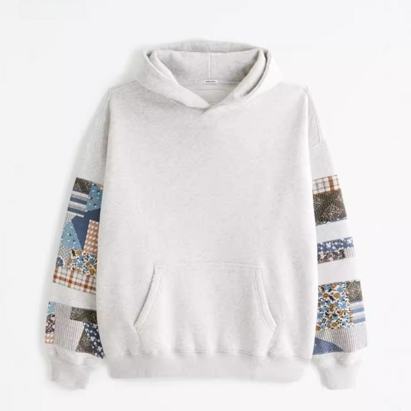 Ameerika hiphopi kapuutsiga dressipluus 