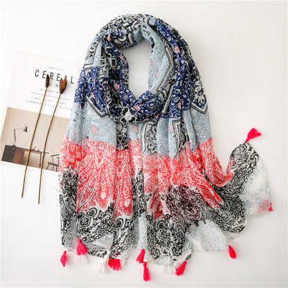 Vintage siidist tepitud sall