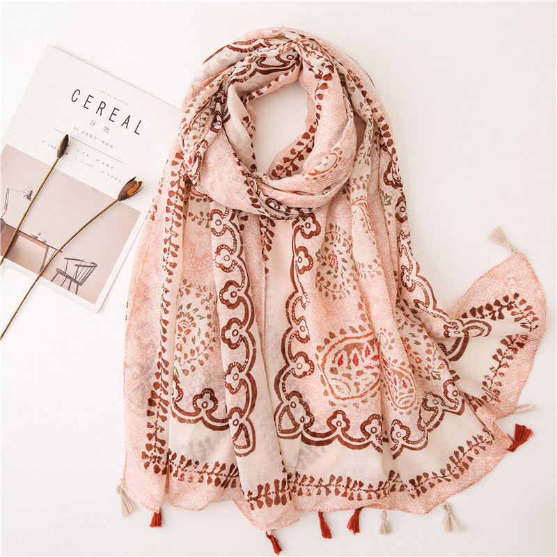 Vintage siidist tepitud sall