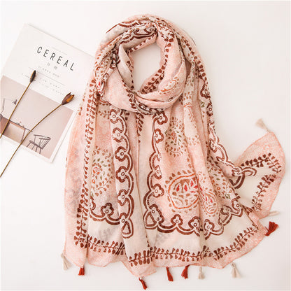 Vintage siidist tepitud sall