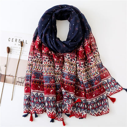 Vintage siidist tepitud sall