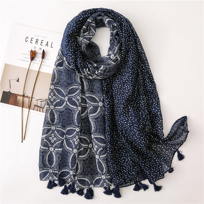 Vintage siidist tepitud sall