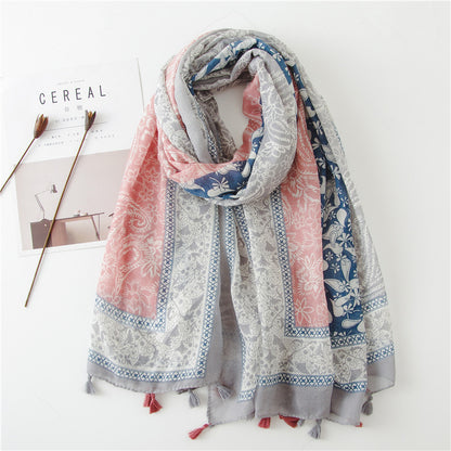 Vintage siidist tepitud sall