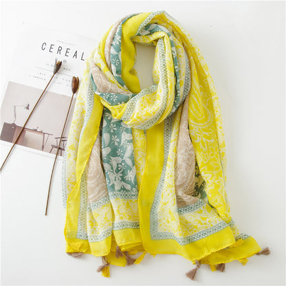 Vintage siidist tepitud sall