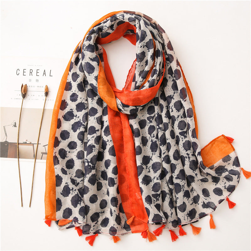 Vintage siidist tepitud sall