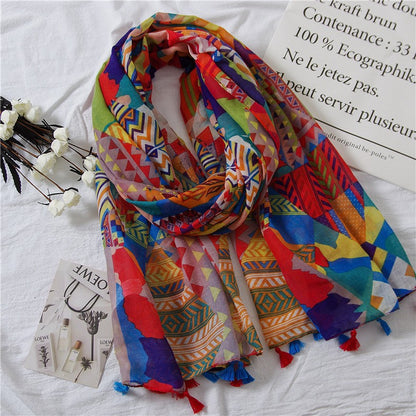 Vintage siidist tepitud sall