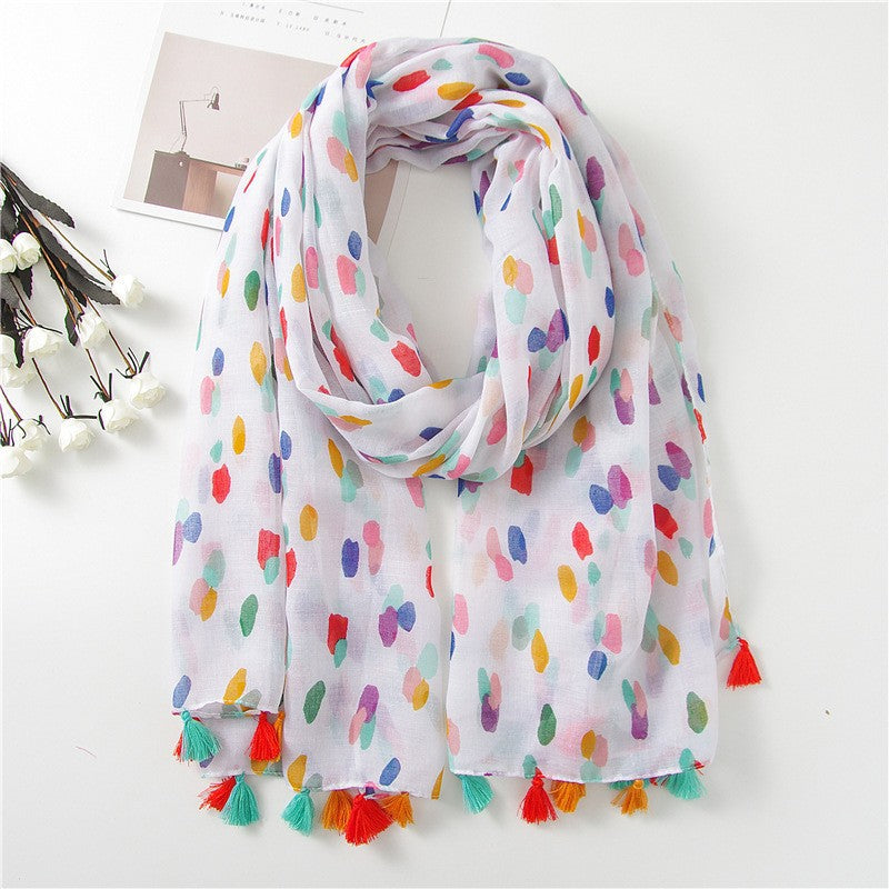 Vintage siidist tepitud sall