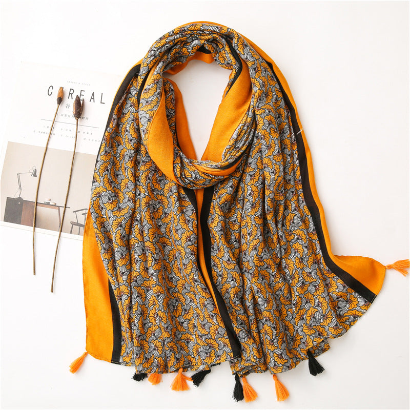 Vintage siidist tepitud sall
