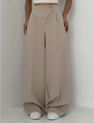 Sirge lõikega koonilised püksid 